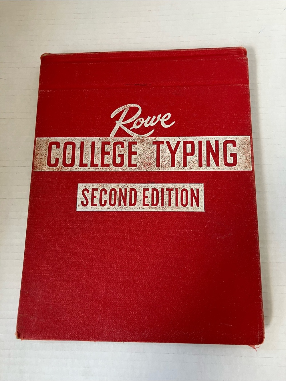 Vtg Rowe Hardcover College Typing Instruction Manual 2nd Ed. By C.G.β Reigner